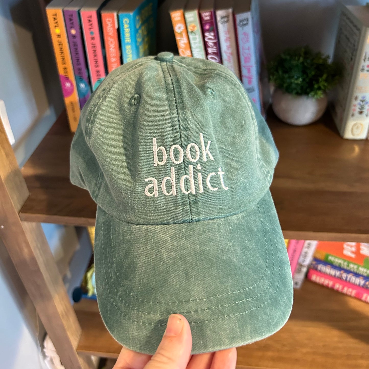 Book Addict Embroidered Baseball Hat