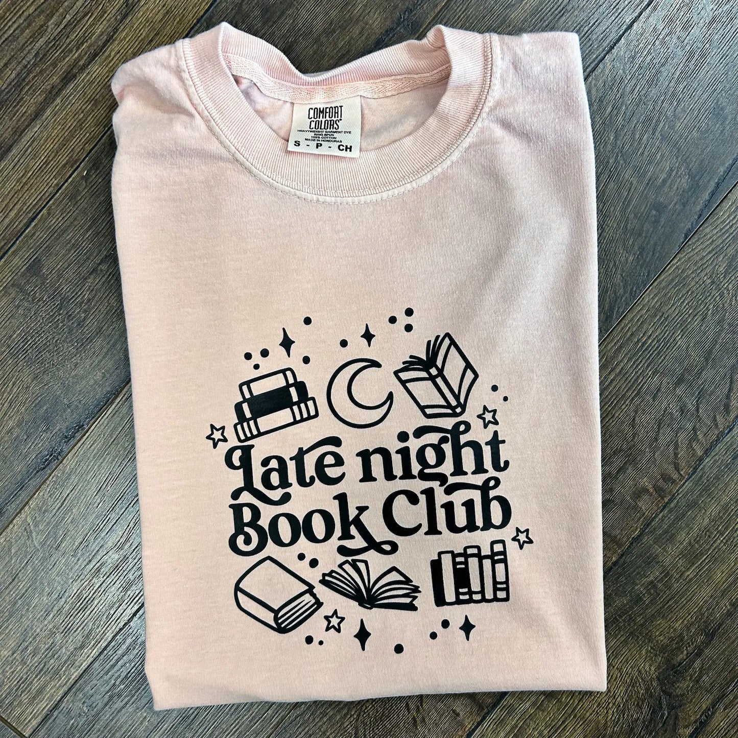 Late Night Book Club Comfort Colors Shirt