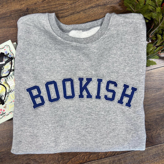 Bookish Embroidered Crewneck Sweatshirt